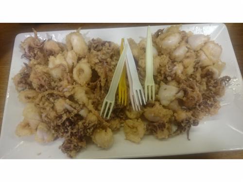 ración de calamares pintxo pote