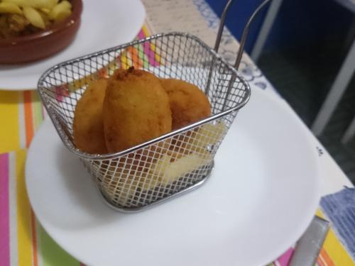 Croquetas de jamón en Los Pecados de María en Cáceres